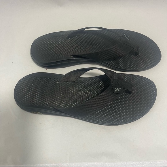 CHACO | Black Low Down Flip Flop Sandal Size Womens 10 - Picture 2 of 5
